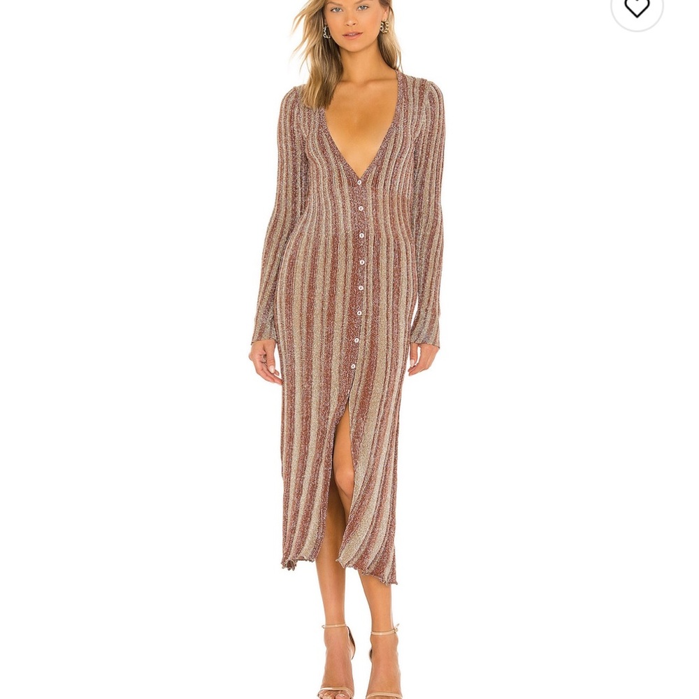 MISA Los Angeles Rafael Dress in Bronze Combo Revolve